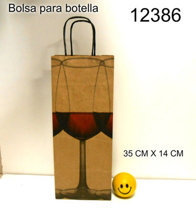 Imagen de BOLSA DE REGALO DE PAPEL PARA  BOTELLA 12.23